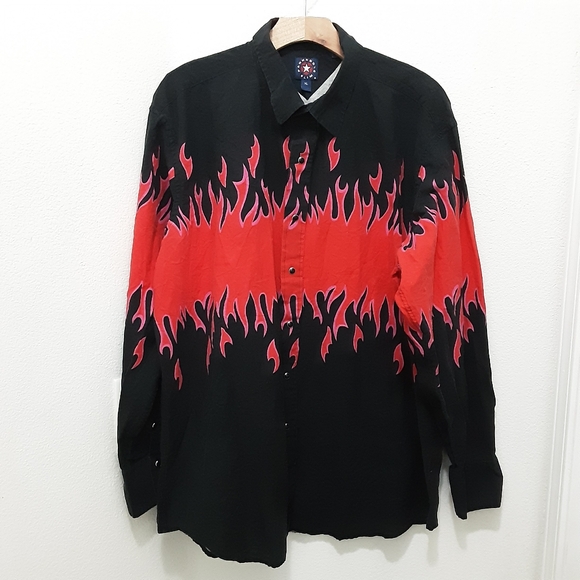 Panhandle Slim Fireflamewestern Snap Long Sleeve